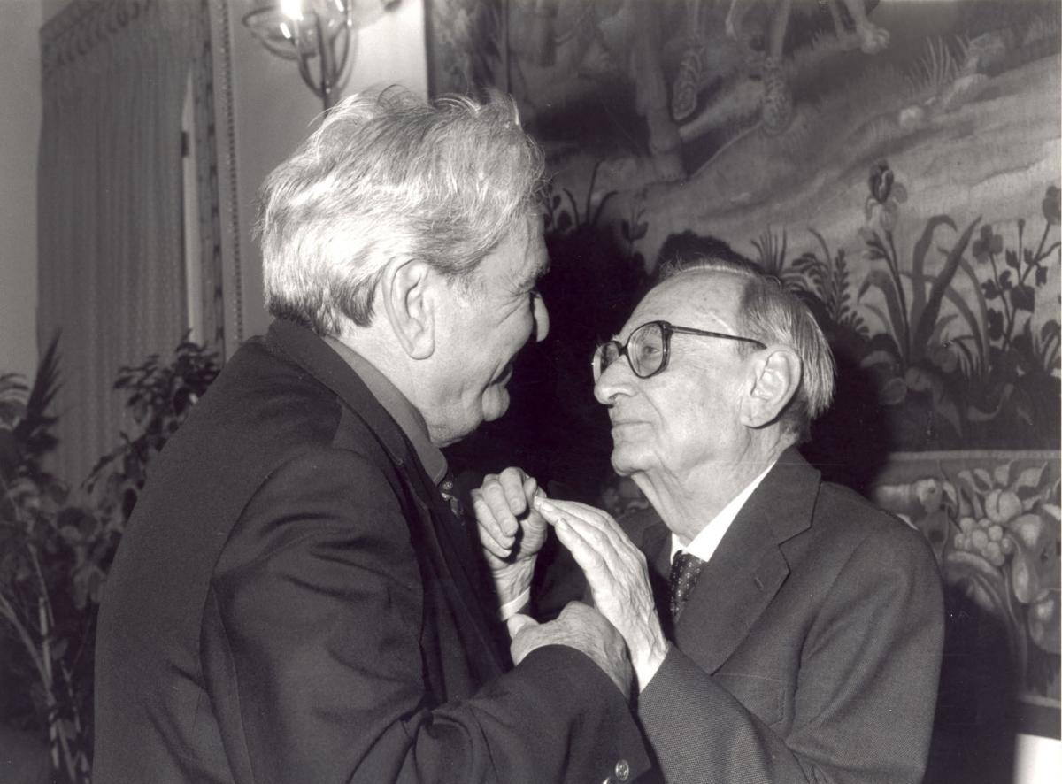 Piero Farulli e  Eugenio Garin 