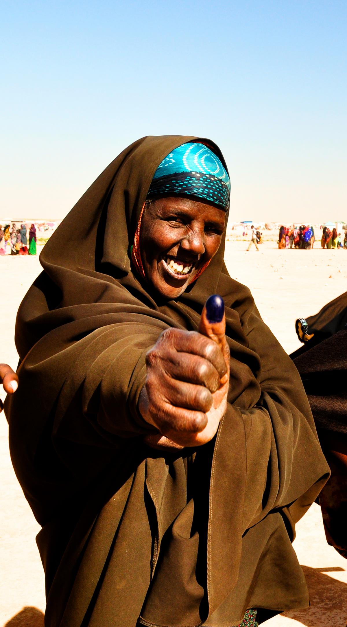 Mother of 6 received the kit - she is so happy, fot. PAH