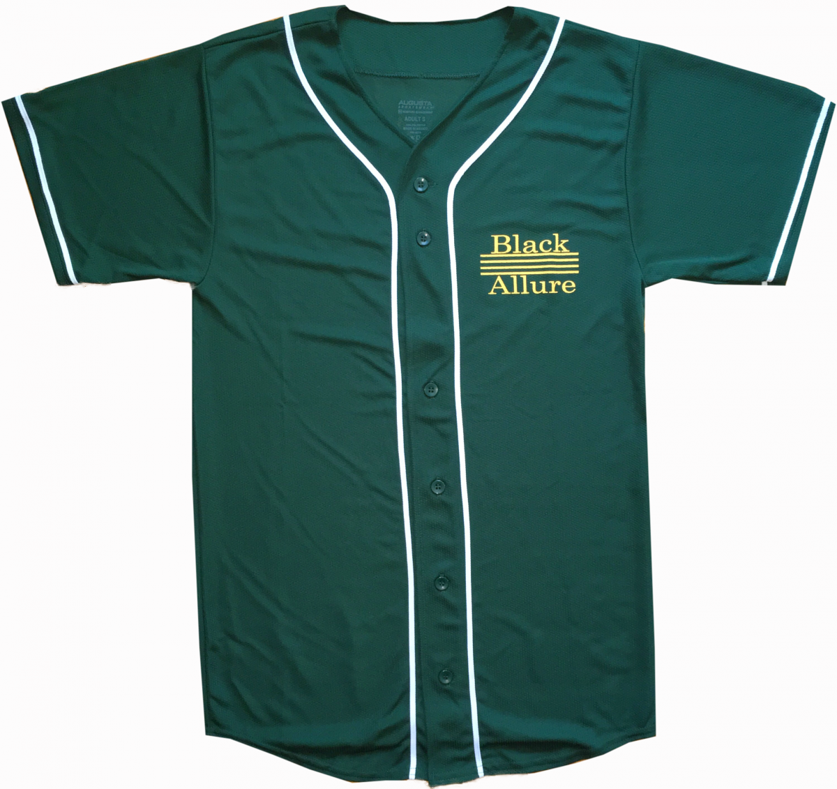 Black Allure Baseball Jersey Green
