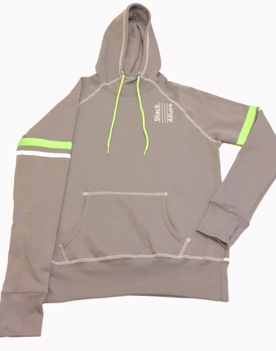 Lime Contrast Hoodie
