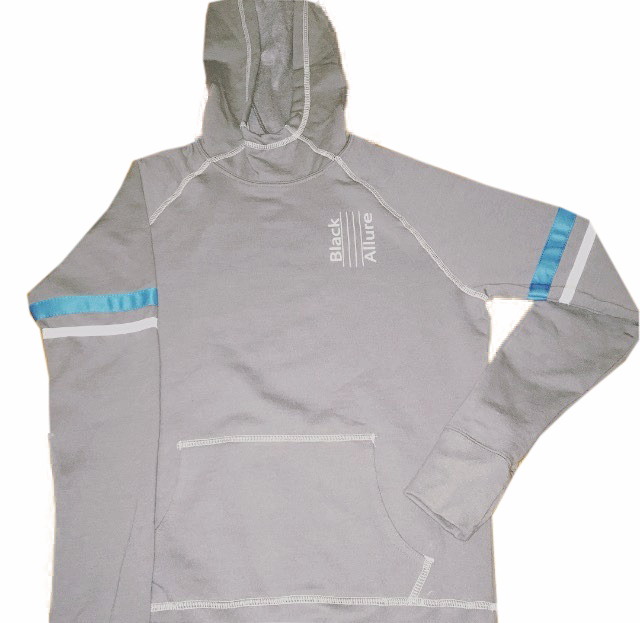 Power Blue Contrast Hoodie
