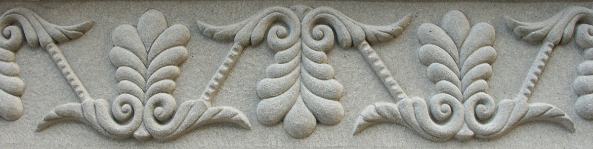 Decoration on fireplace of Pietra Macigno of Greve